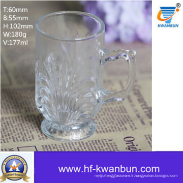 Tasse à bière Tasse en verre Haute matière blanche Kb-Jh6007